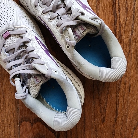 Brooks Ariel ‘20 Women’s 8.5M Running Grey Gray Purple Shoes - Picture 6 of 11